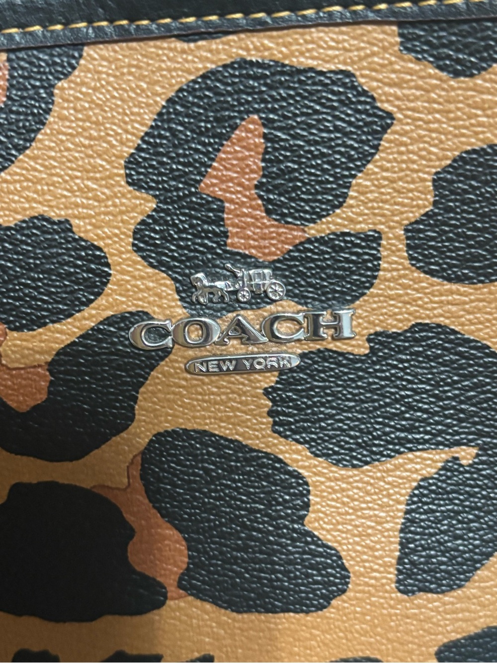 Coach Leopard City Tote CC760 - Picture 6 of 12